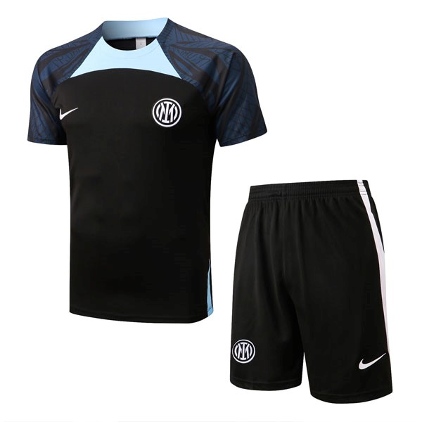 Trainingsshirt Inter Milan Komplett-Set 2022-23 Schwarz